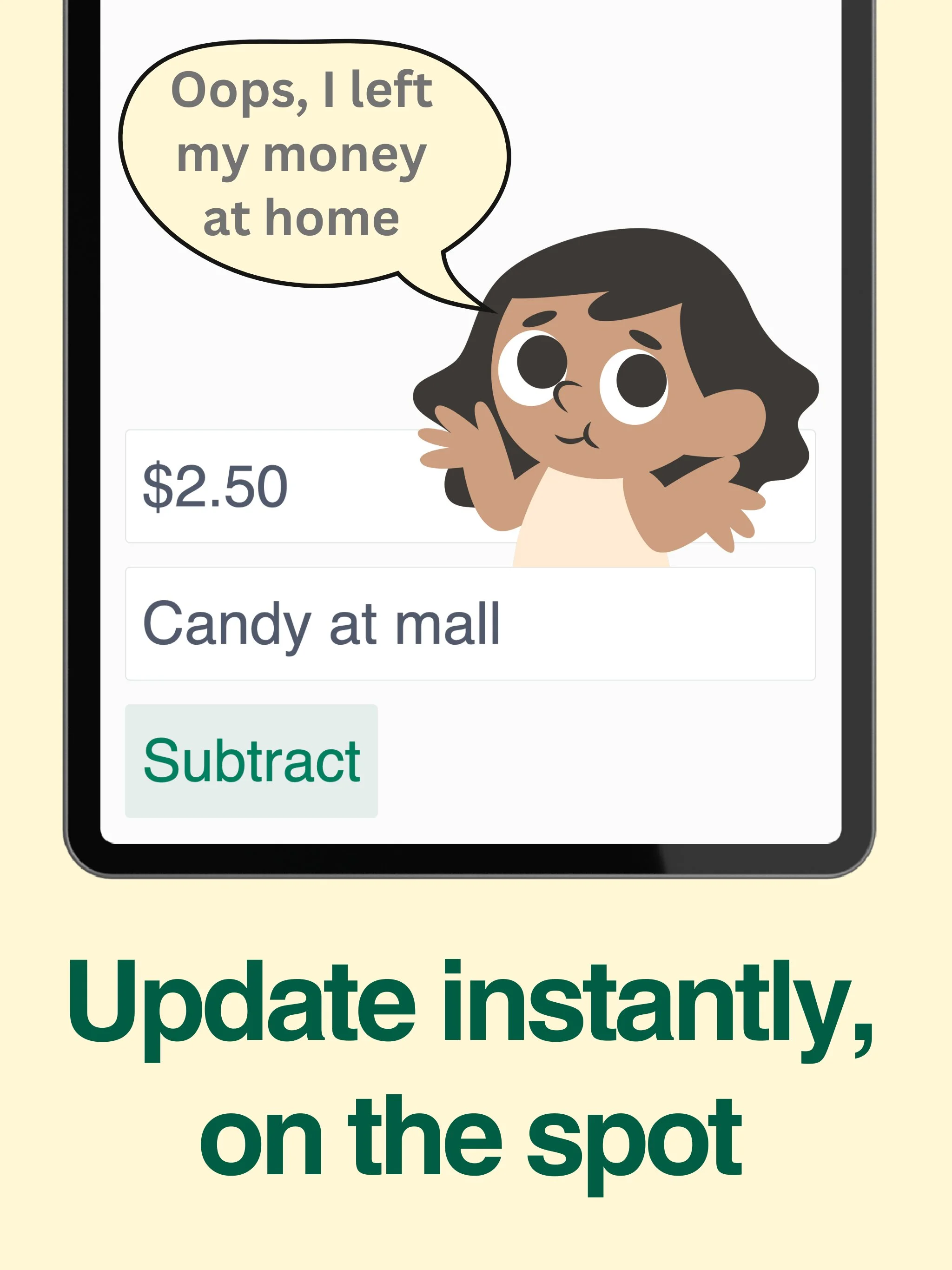 Budget & save for goals; spending, saving, giving